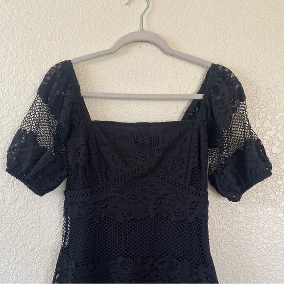 Free People Be Your Baby Lace Mini Dress in Black Size XS EUC - Picture 6 of 11